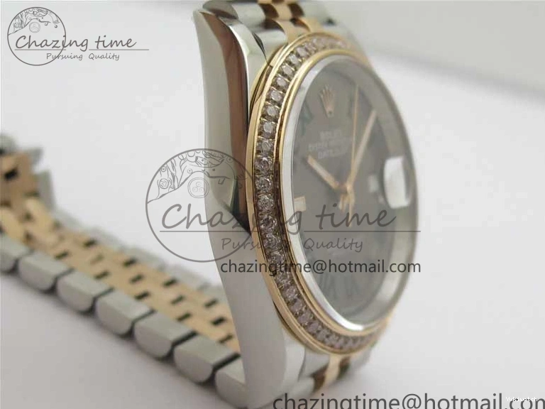 BP Bracelet Roman Dial on 36 Best Edition 1:1 DateJust SS Gray Maker RG Jubilee 126281 0418